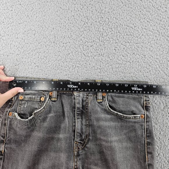 Levis Jeans Mens 30x32 (30x30) Gray 510 Distressed Skinny Fit Stretch Denim - Picture 7 of 16